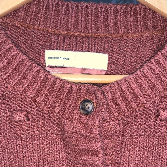Anthropologie Rust Cardigan Sweater - Picture 2 of 4